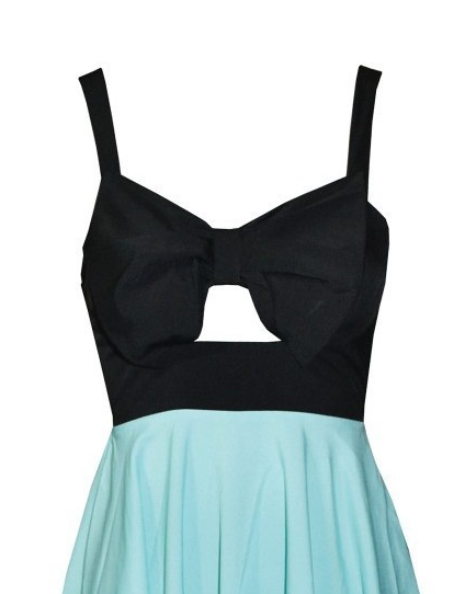 Fashion Cute Front Bow Dress On Luulla