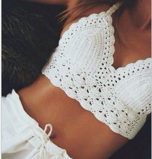 Knitted bralette