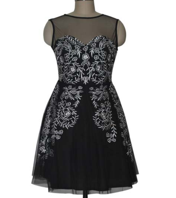 net flower gown